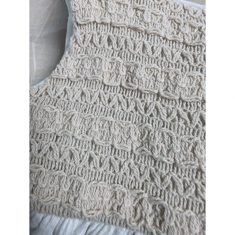 Crochet Tank Top Bohemian Size 4T 100% Cotton - Picture 8 of 8